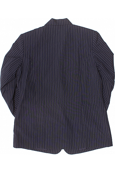 Mulberry Dámské modré pruhované sako elegantní vypasované business Velikost 40 | Mulberry | obrázek 3