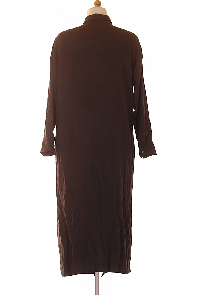 sinsay Hnědé košilové šaty s dlouhým rukávem Vel. S | sinsay | obrázek 3