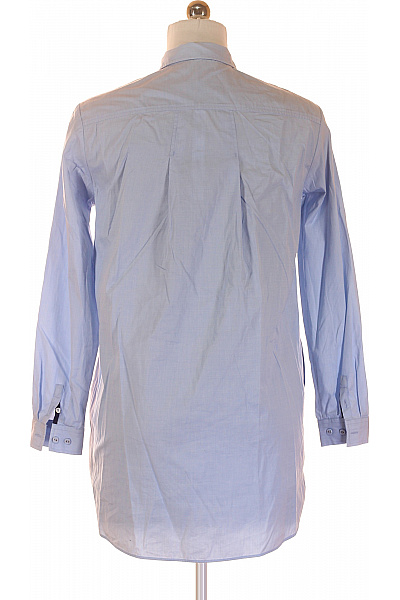 massimo dutti Dámská modrá košilová halenka dlouhý rukáv propínací límeček tuniková Velikost 36 | massimo dutti | obrázek 3