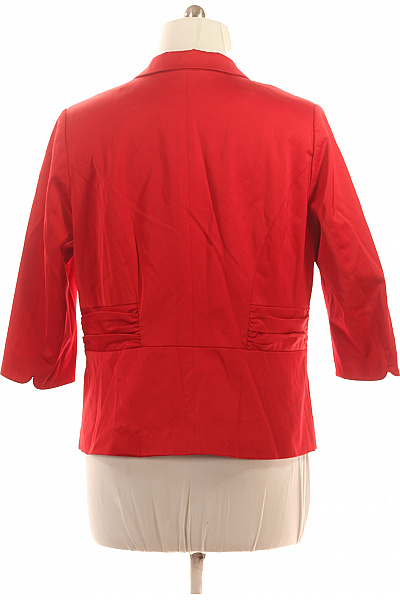 Mulberry Červený dámský blejzr vypasované elegantní s 3/4 rukávem business Vel. 48 | Mulberry | obrázek 3