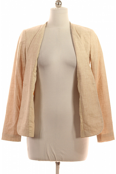 reserved béžový společenský blejzr s jedním knoflíkem elegantní polyesterové Velikost 40 | reserved | obrázek 4