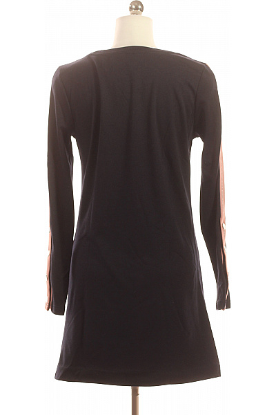 ONLY Černé mikinové šaty tunikové s dlouhým rukávem a růžovým zdobením Vel. S | ONLY | obrázek 3