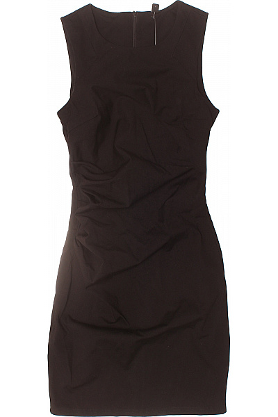 Y.A.S Černé pouzdrové šaty bez rukávů s řasením elegantní upnuté krátké Velikost S | Y.A.S | obrázek 2