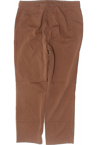 BRAX Dámské bavlněné hnědé volnočasové rovné kalhoty s kapsami Vel. 42 | BRAX | obrázek 3