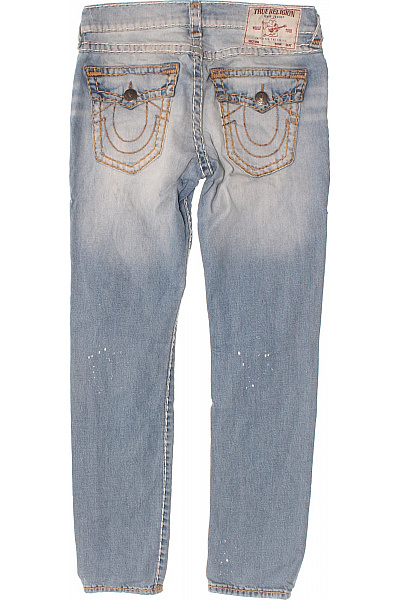 Pánské modré džíny vintage seprané ripped s dírami Vel. 31 | Unimoda | obrázek 2