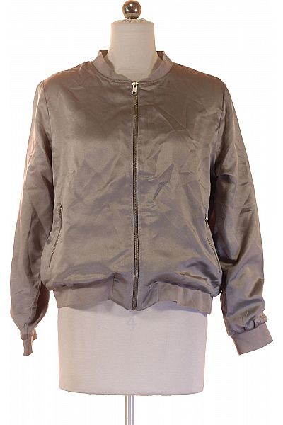 LAWRENCE GREY Dámská Bomber Bunda Lesklá Přechodová Moderní šedá Vel. 36