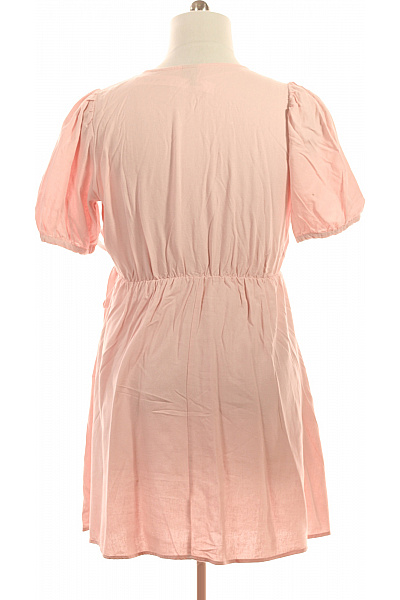 VERO MODA růžové zavinovací šaty volnočasové letní s krátkým rukávem Vel. L | VERO MODA | obrázek 2