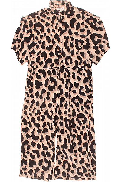 Monki Dámský leopardí vzorovaný overal s krátkým rukávem a zavazováním Velikost S | Monki | obrázek 2