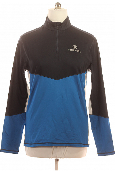 Bogner Pánské funkční tričko dlouhý rukáv sportovní modré černé se zipem Velikost XL | Bogner | obrázek 2