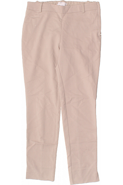 MANGO Dámské Béžové Oblekové Kalhoty Rovné Elegantní Business Velikost 36