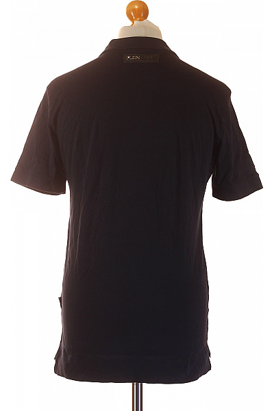 PLEIN SPORT Polo bavlněné černé sportovní s výšivkou tygra a nápisem Vel. m | PLEIN SPORT | obrázek 2