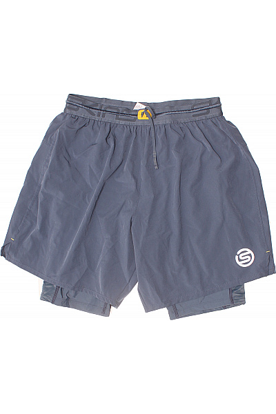 SKINS Dámské sportovní běžecké kraťasy 2v1 tmavě modré funkční rychleschnoucí Vel. L | SKINS | obrázek 2