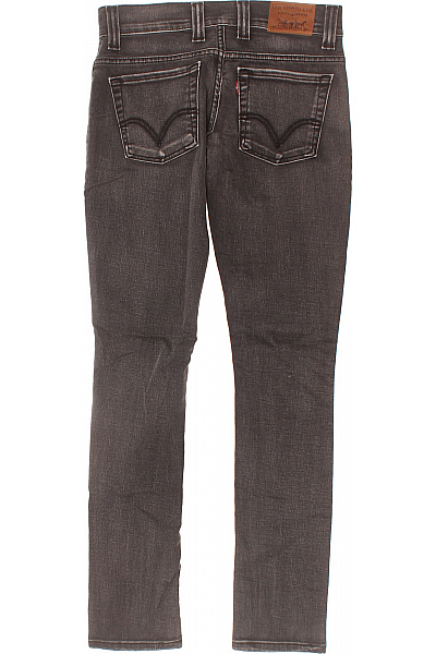 LEVIS Dámské bavlněné šedé džíny skinny strečové seprané úzké Velikost 28/34 | LEVIS | obrázek 2