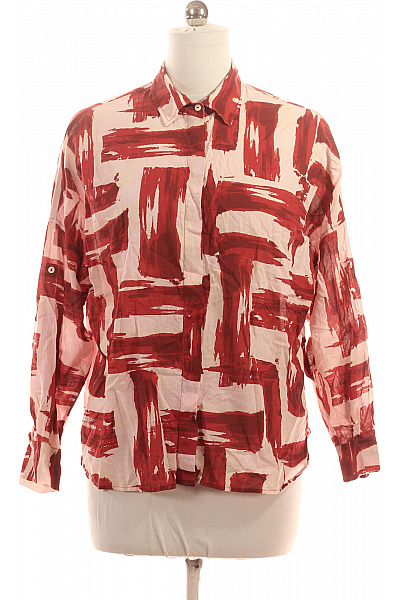 GERRY WEBER Dámská bavlněná košile s dlouhým rukávem a potiskem červená Vel. 42 | GERRY WEBER | obrázek 2