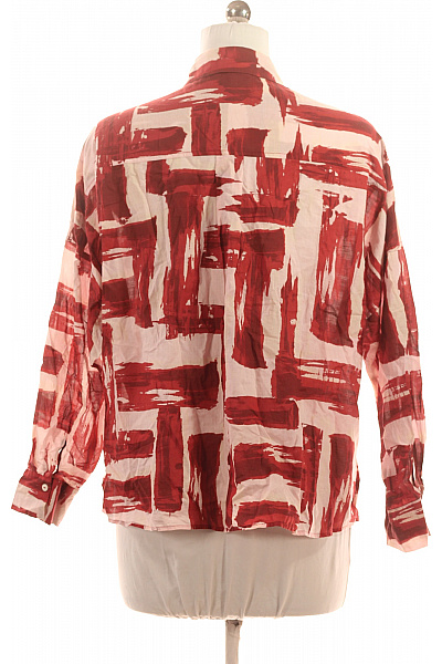 GERRY WEBER Dámská bavlněná košile s dlouhým rukávem a potiskem červená Vel. 42 | GERRY WEBER | obrázek 3