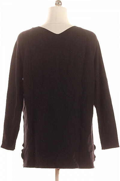 COMMA Dámský černý pulovr s výstřihem do V volný basic Velikost 40 | COMMA | obrázek 3