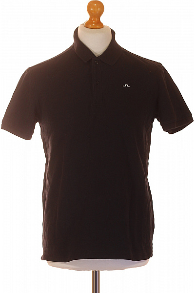 Pánské černé polo tričko s krátkým rukávem a logem Vel. l | Unimoda | obrázek 2