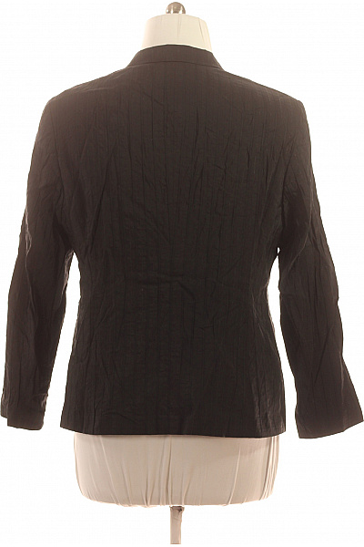 TAIFUN Dámský černý acetátový blejzr vypasovaný strukturovaný jarní business Vel. 46 | TAIFUN | obrázek 3