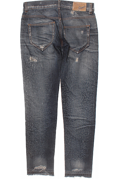 Guess Dámské bavlněné modré džíny skinny vintage seprané s dírami Vel. 28 | Guess | obrázek 2