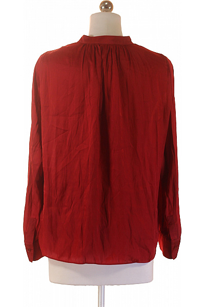 Zadig&Voltaire deluxe Dámská červená saténová halenka s dlouhým rukávem a stojáčkem Velikost xs | Zadig&Voltaire deluxe | obrázek 2