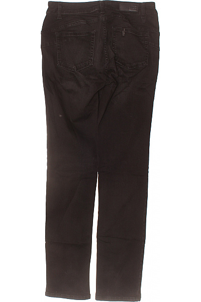 LIU JO Dámské bavlněné černé džíny rovné seprané strečové klasické Velikost 32 | LIU JO | obrázek 2