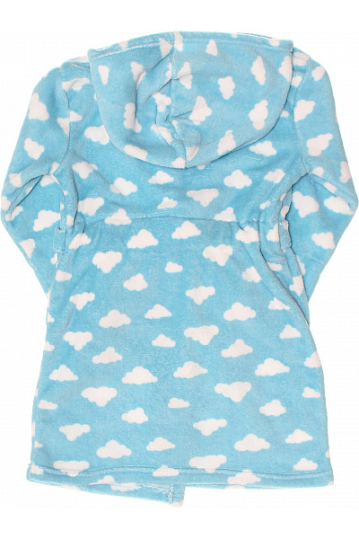 sinsay Dětský dívčí župan kapuce modrý mraky měkký hřejivý domácí Velikost 122/128 | sinsay | obrázek 3