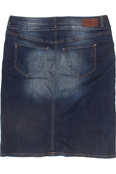 Esprit Dámská bavlněná pouzdrová džínová sukně midi tmavě modrá Vel. 29 | Esprit | obrázek 3