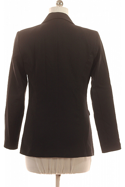 Y.A.S Černé dvouřadé sako elegantní vypasované vojenské zlaté knoflíky Vel. M | Y.A.S | obrázek 3