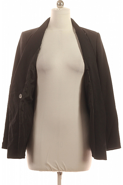 Y.A.S Černé dvouřadé sako elegantní vypasované vojenské zlaté knoflíky Vel. M | Y.A.S | obrázek 4