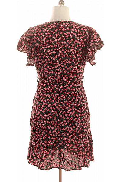 COLLECTION dámské šaty krátký rukáv zavinovací květované růžové Velikost M | COLLECTION | obrázek 3