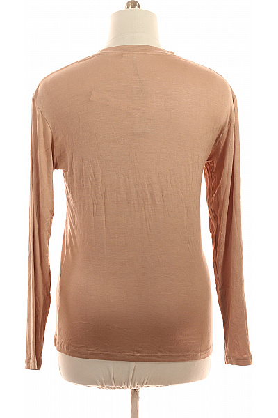 aruelle Dámské tričko s dlouhým rukávem béžové s nápisem basic Velikost L | aruelle | obrázek 3