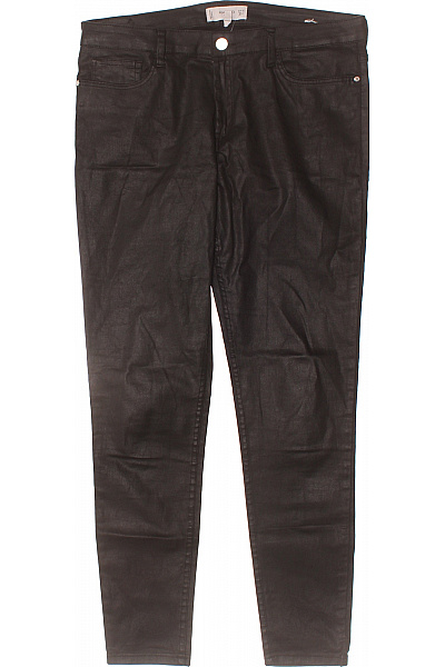 MANGO Dámské bavlněné skinny džíny voskované černé lesklé Velikost 42 | MANGO | obrázek 2