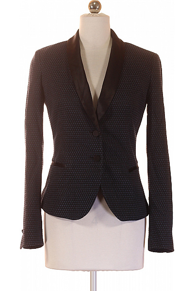 Společenské vypasované saka vzorované polyesterové Velikost 38 | Unimoda | obrázek 2