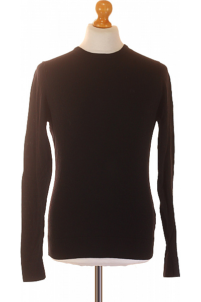 Calvin Klein Pánský Vlněný černý Basic Pulovr Dlouhý Rukáv Přes Hlavu Velikost EU M