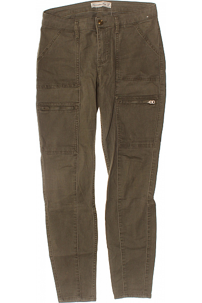 Abercrombie&Fitch Dámské khaki cargo kalhoty úzké ležérní strečové s kapsami Vel. 24 | Abercrombie&Fitch | obrázek 2