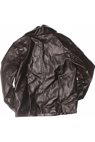 Dětská Dívčí Černá Kožená Biker Bunda Zipy Klasický Styl Vel. 110 | Unimoda | obrázek 2