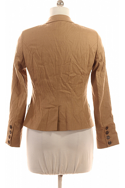 RENÉ LEZARD Dámské béžové sako vypasované jednořadé elegantní business jarní lněné Vel. 38 | RENÉ LEZARD | obrázek 3