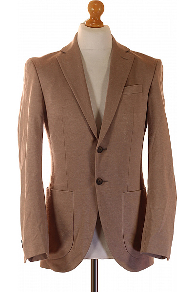 JOOP! Pánské Hnědé Jednořadé Vypasované Ležérní Sako Na Běžné Nošení Vel. M | JOOP! | obrázek 2