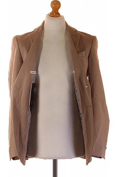 JOOP! Pánské Hnědé Jednořadé Vypasované Ležérní Sako Na Běžné Nošení Vel. M | JOOP! | obrázek 4