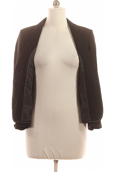 Marks & Spencer Černý polyesterový vypasovaný elegantní blejzr na běžné nošení Vel. M | Marks & Spencer | obrázek 4