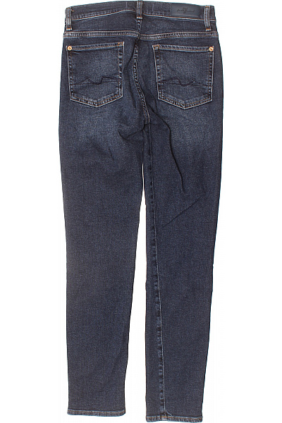 Dámské modré džíny úzké seprané klasické s kapsami Vel. 28 | Unimoda | obrázek 2