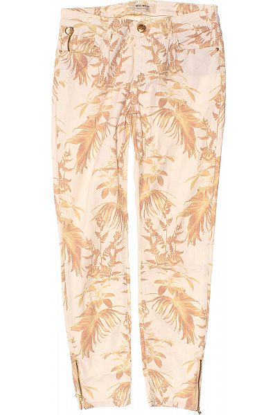 Mos Mosh Dámské bavlněné kalhoty s potiskem džungle skinny ležérní jarní letní Vel. 28 | Mos Mosh | obrázek 2