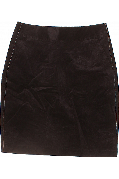 s.OLIVER Dámská hnědá manšestrová pouzdrová sukně mini s kapsami Velikost DE 32 | s.OLIVER | obrázek 2