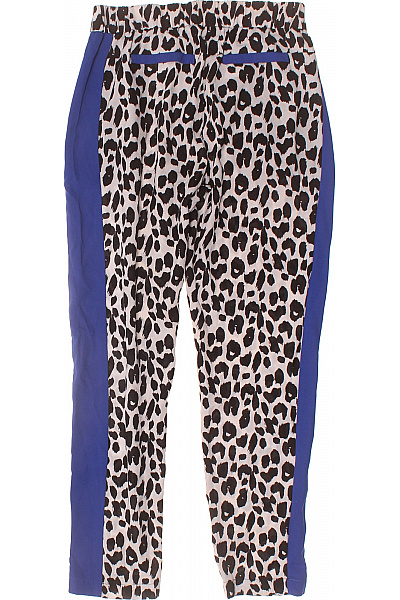 MORGAN Dámské volné kalhoty zvířecí potisk modrý lampas Velikost 36 | MORGAN | obrázek 2