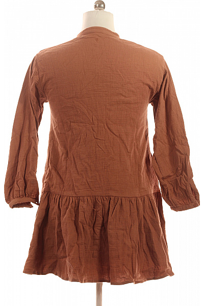 HUST and CLAIRE Dívčí bavlněné tunika šaty hnědé volánové košilové Velikost 152/12y | HUST and CLAIRE | obrázek 2