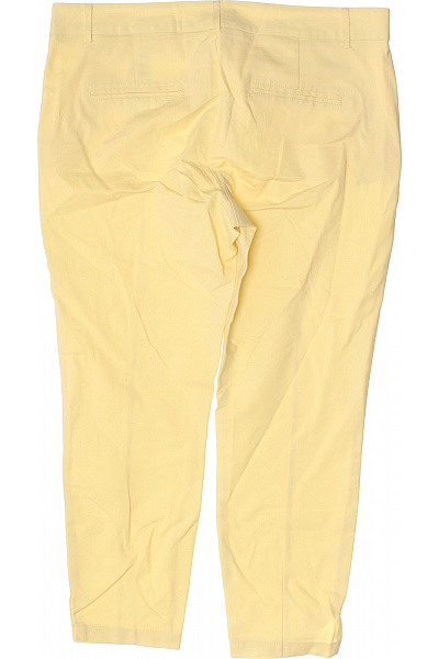 PULZ JEANS Dámské bavlněné žluté chinos kalhoty elegantní rovné pohodlné letní Vel. 42 | PULZ JEANS | obrázek 3