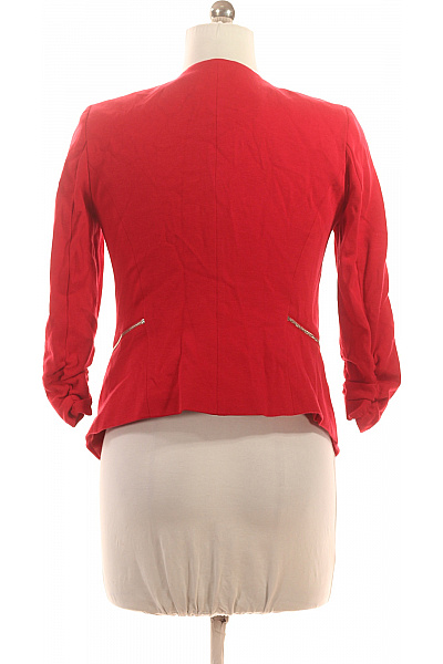 Orsay Červený bavlněný blejzr ležérní elegantní krátký s 3/4 rukávem moderní Vel. 38 | Orsay | obrázek 3