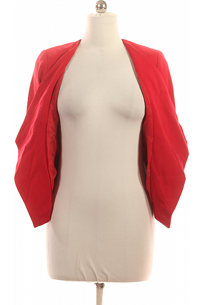 Orsay Červený bavlněný blejzr ležérní elegantní krátký s 3/4 rukávem moderní Vel. 38 | Orsay | obrázek 4