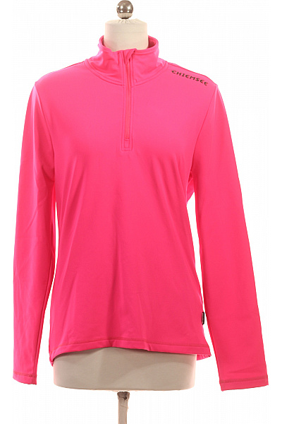 CHIEMSEE Dámská Růžová Sportovní Mikina Se Stojáčkem Na Zip Velikost S