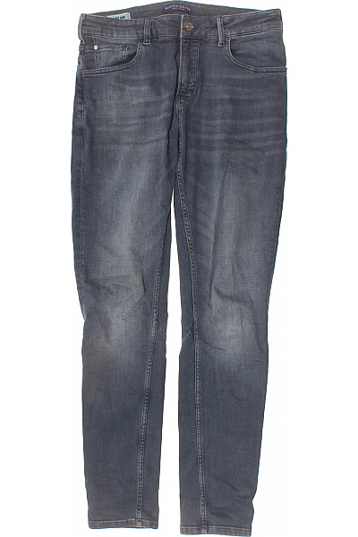 Scotch & Soda Dámské Tmavě šedé Seprané Rovné Džíny S Kapsami Vel. 32/34